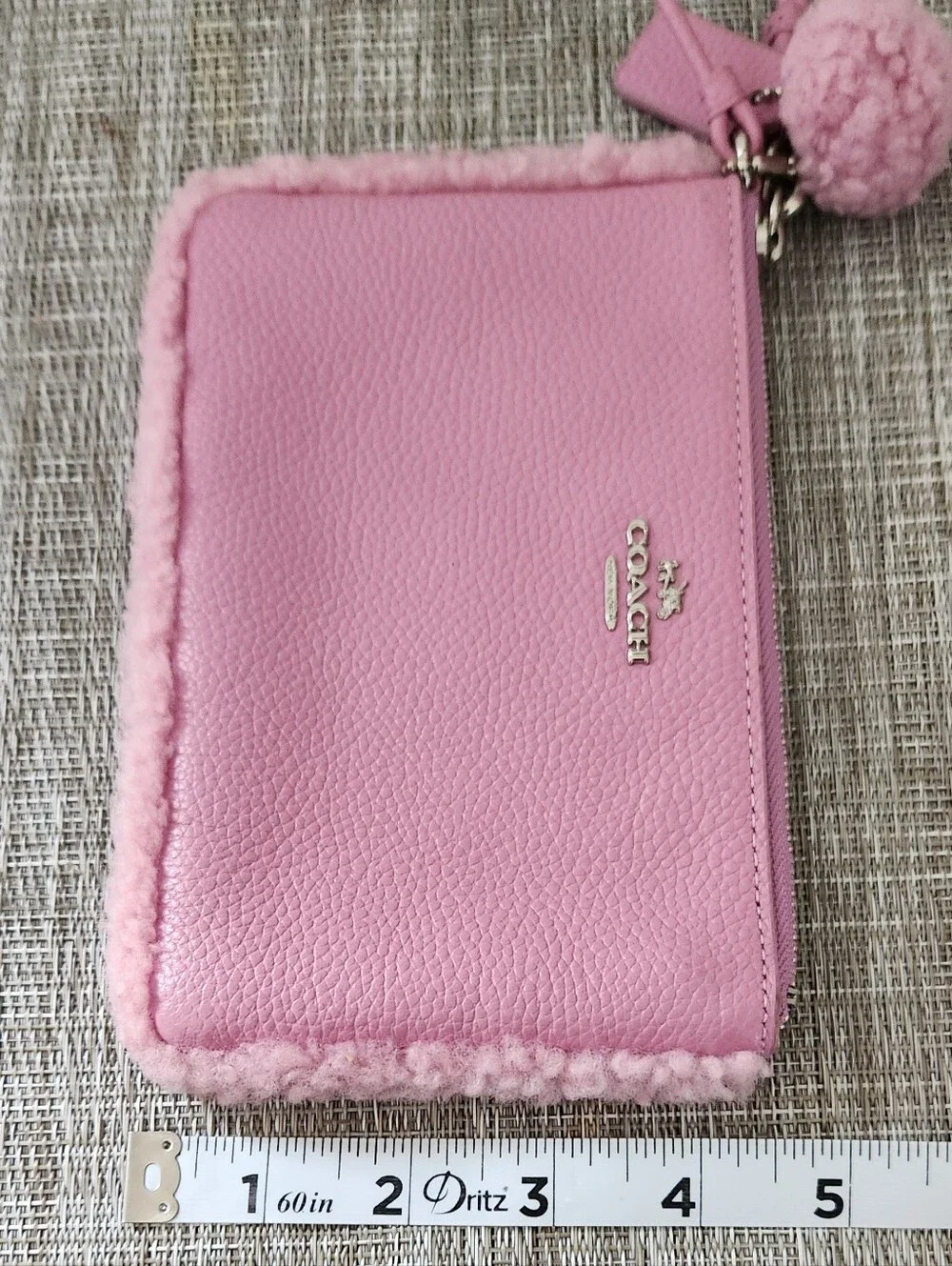 Coach pink leather